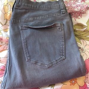Madewell - high riser skinny in gray